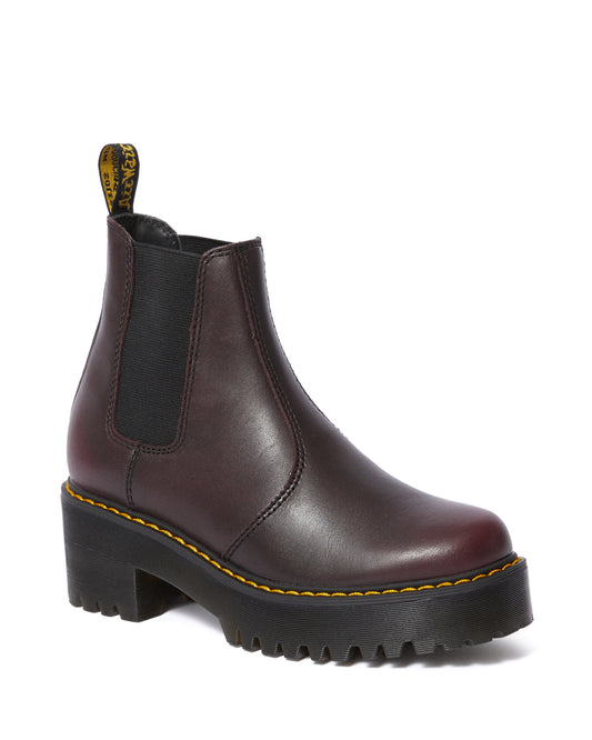 ROMETTY BURGUNDY PLATFFORM CHELSEA BOOT