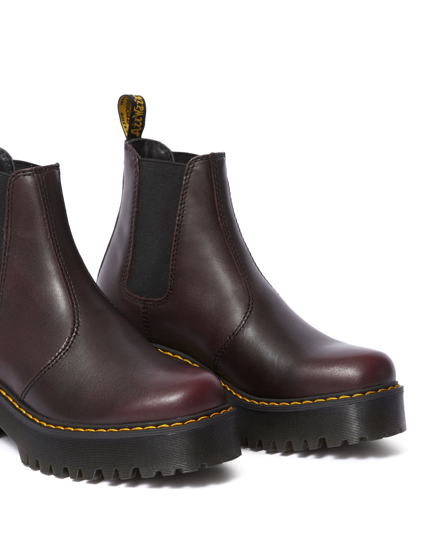 ROMETTY BURGUNDY VINTAGE PLATFORM CHELSEA BOOT – Posers Hollywood