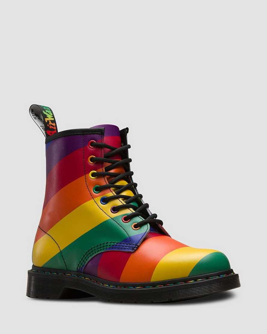 1460 PRIDE MULTI RAINBOW BACKHAND STRIPE BOOT