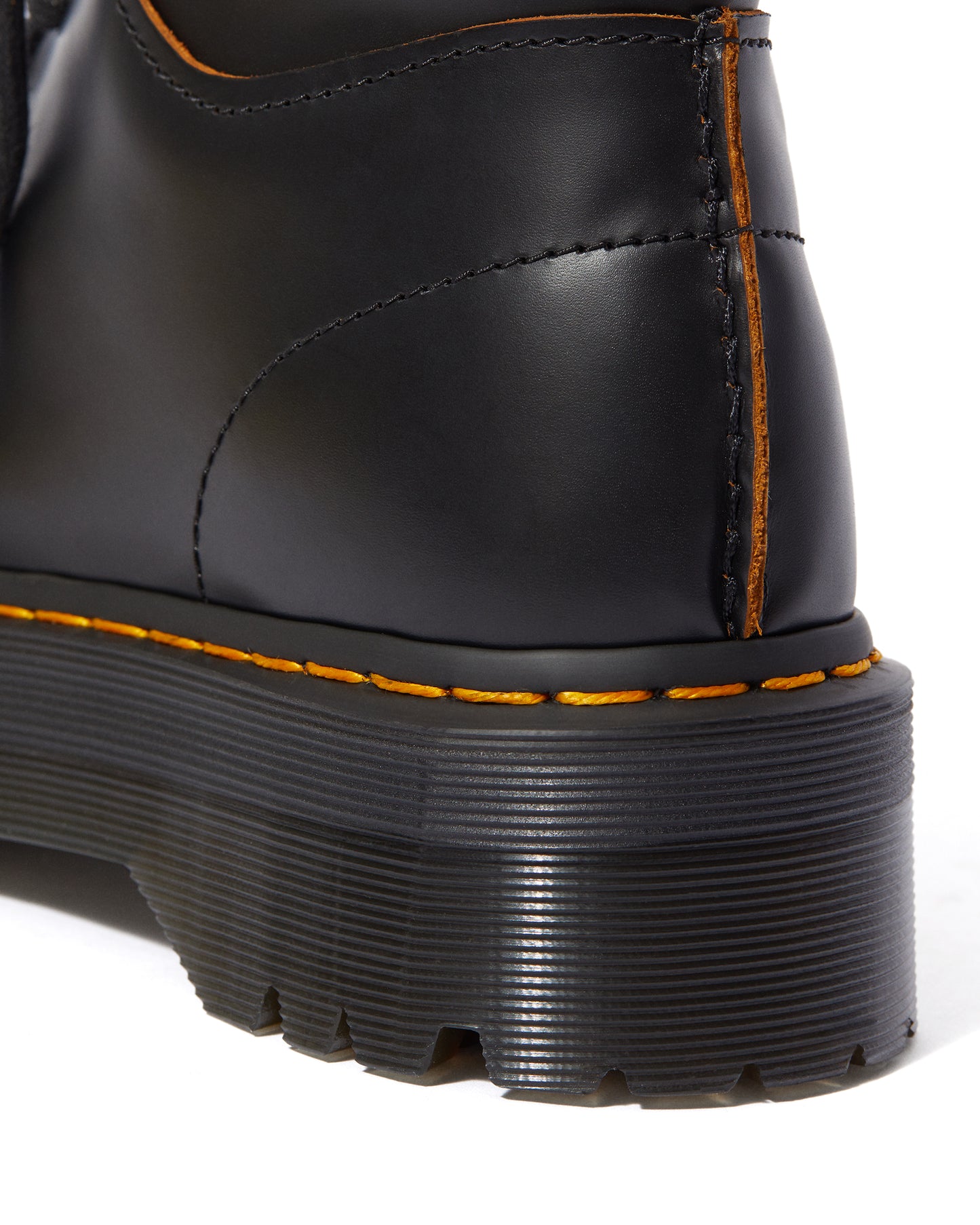 JADON DECON BLACK VINTAGE SMOOTH PLATFORM BOOT