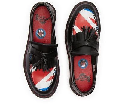 ADRIAN WHO BLACK UNION JACK SMOOTH LOAFER