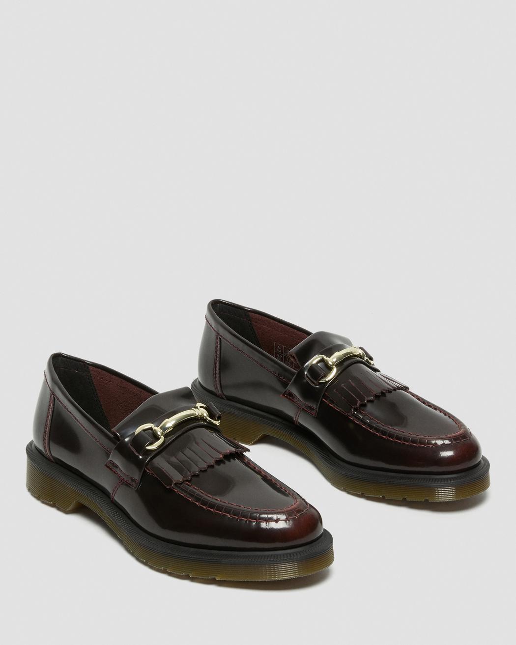 ADRIAN SNAFFLE CHERRY RED ARCADIA KILTIE LOAFERS