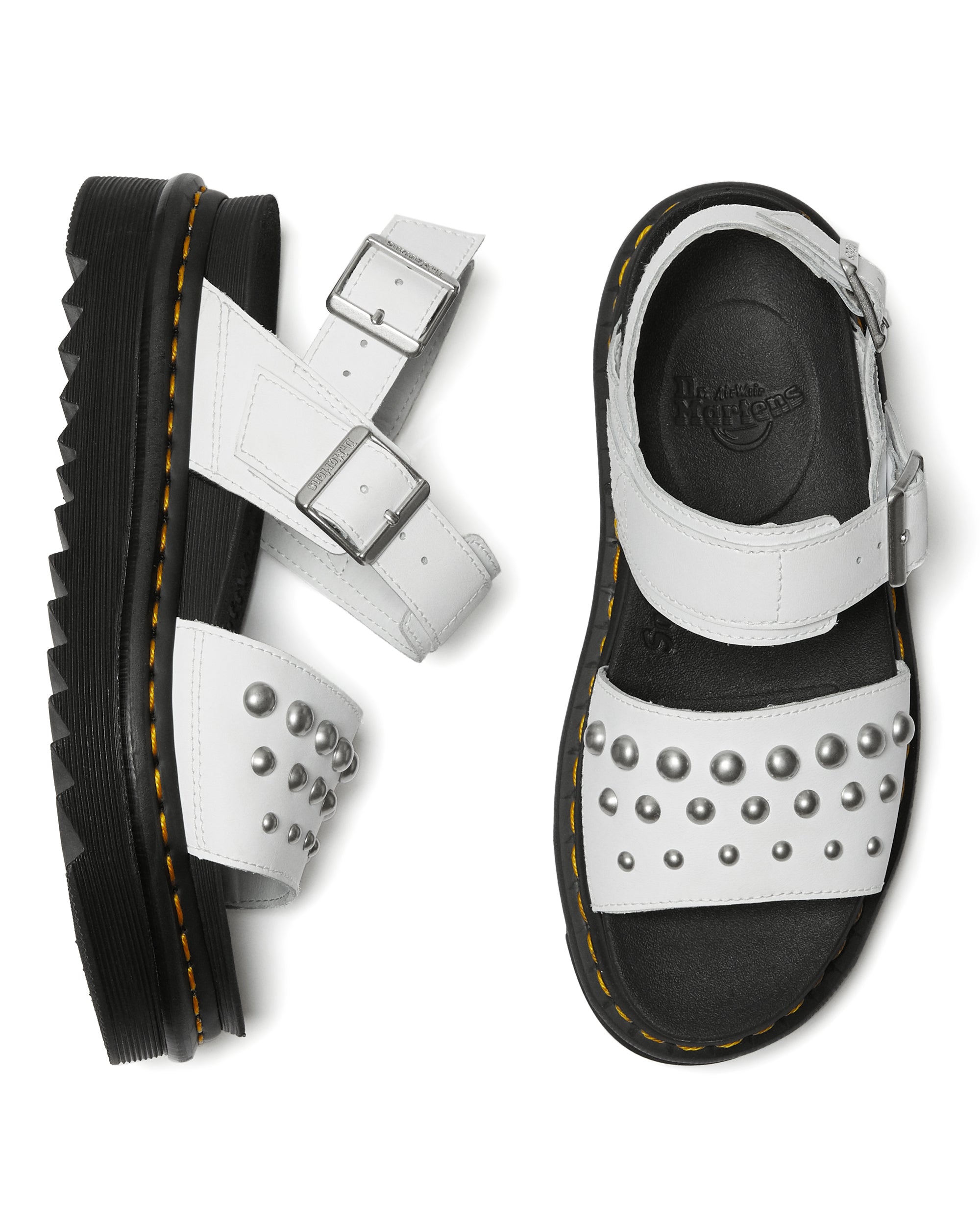 VOSS LEATHER STUDDED SANDALS Posers Hollywood