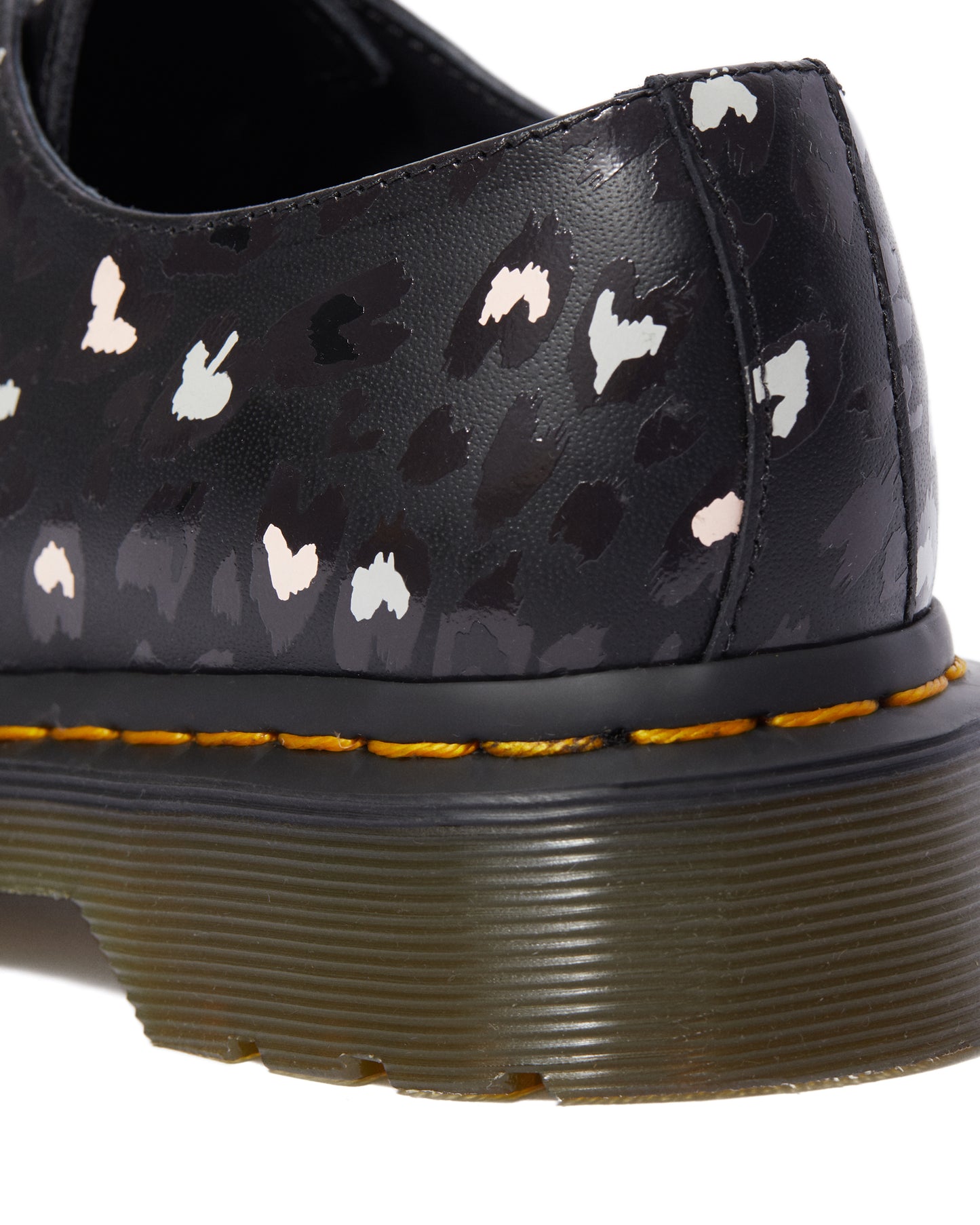 1461 BLACK+MULTI CUSTOM CHAOS HEART BACKHARD OXFORD SHOE