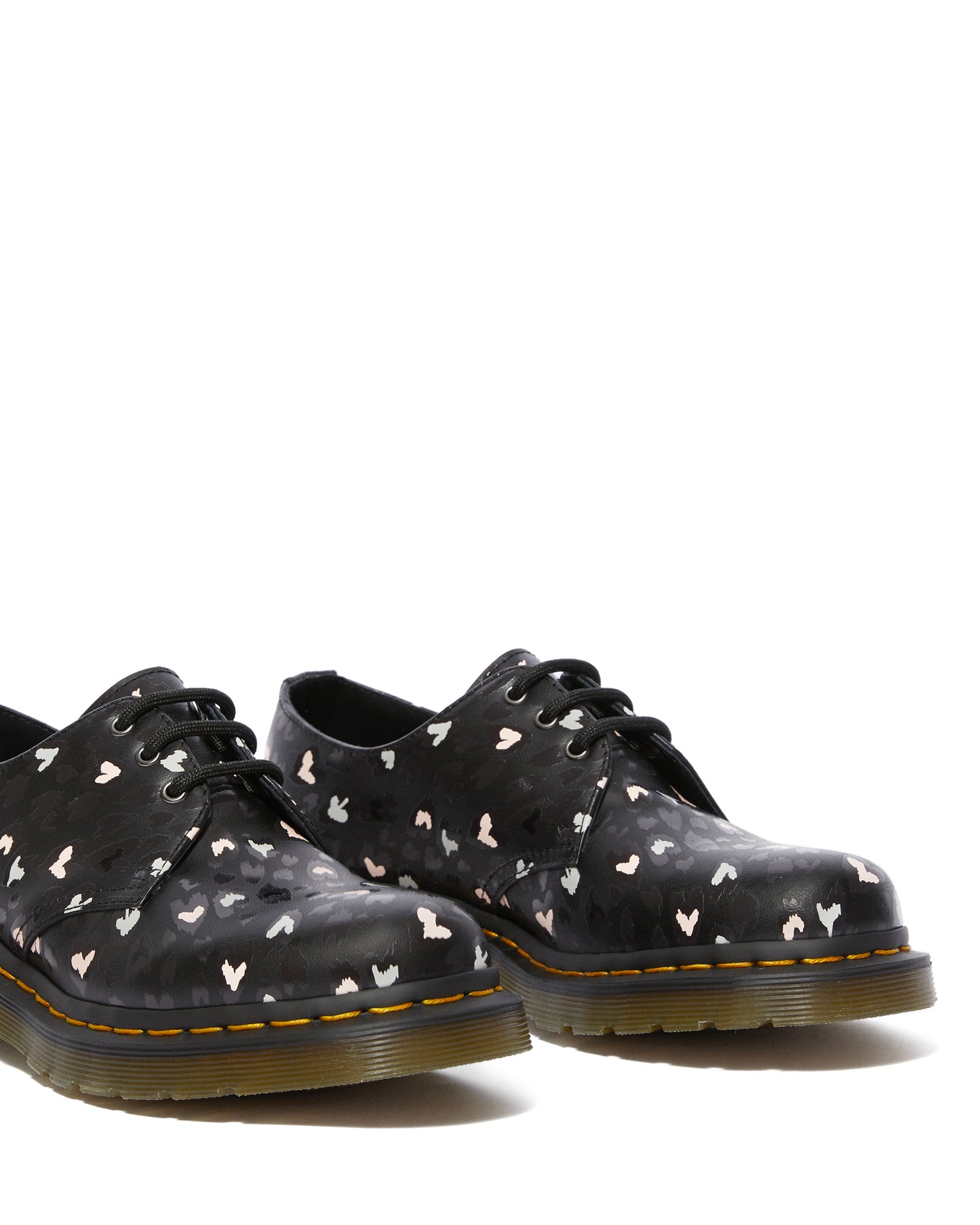 1461 BLACK+MULTI CUSTOM CHAOS HEART BACKHARD OXFORD SHOE