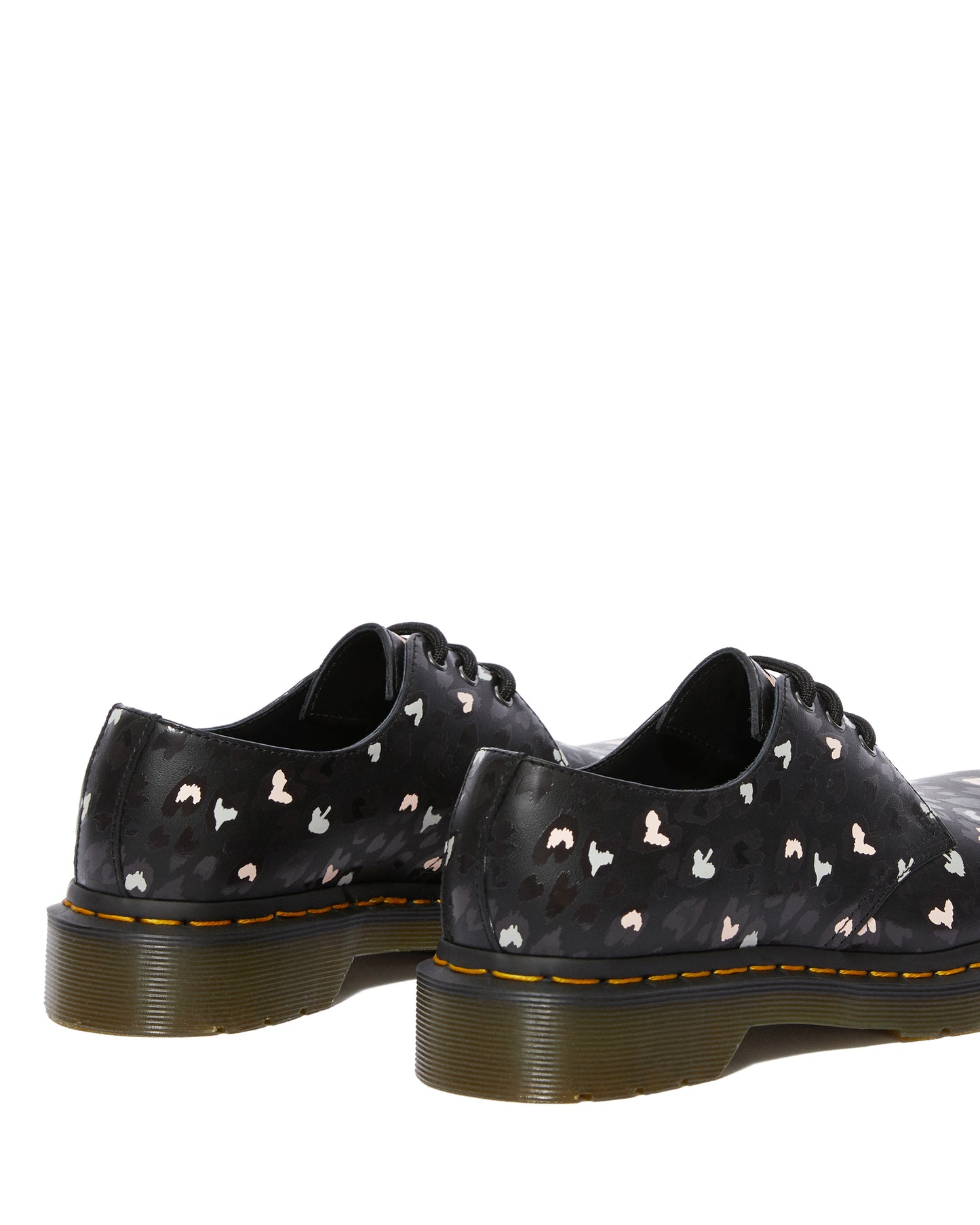 1461 BLACK+MULTI CUSTOM CHAOS HEART BACKHARD OXFORD SHOE