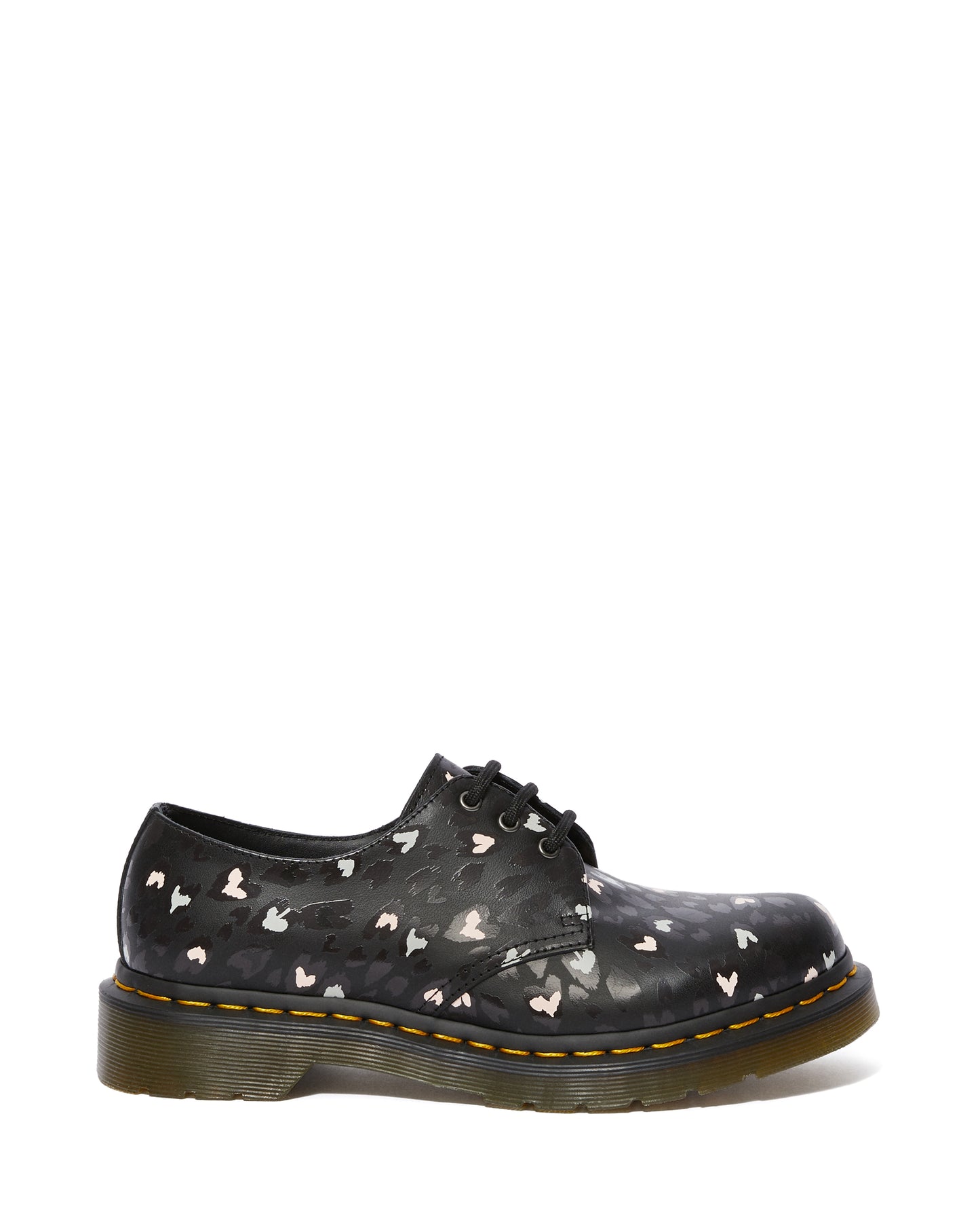 1461 BLACK+MULTI CUSTOM CHAOS HEART BACKHARD OXFORD SHOE