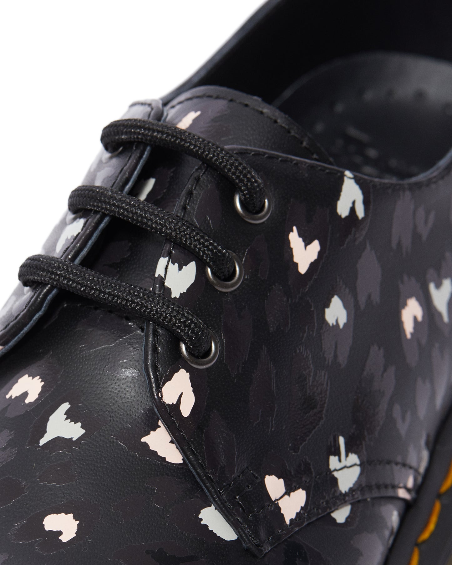 1461 BLACK+MULTI CUSTOM CHAOS HEART BACKHARD OXFORD SHOE