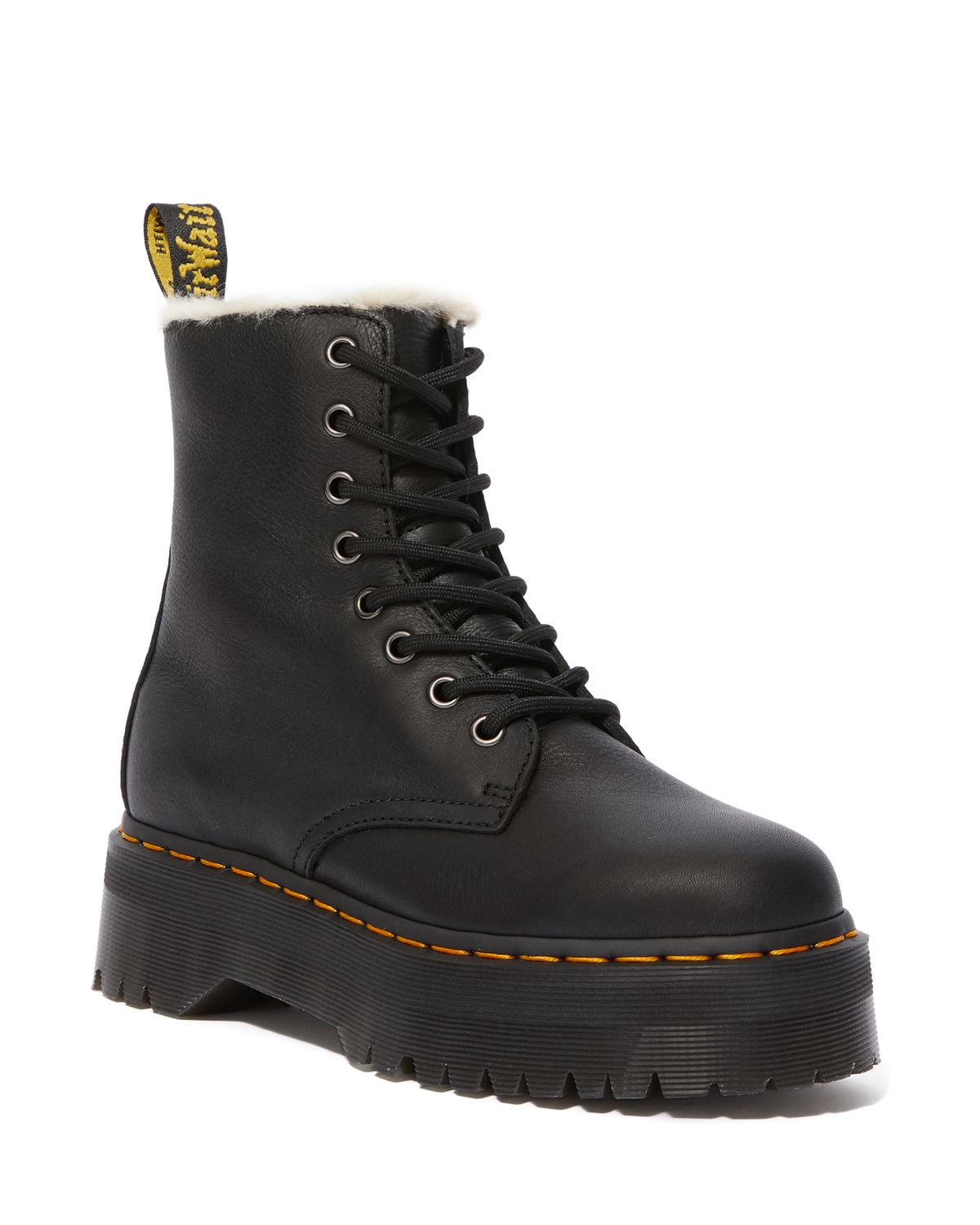 Jadon Fur Lined Black Pisa Platform Boots – Posers Hollywood