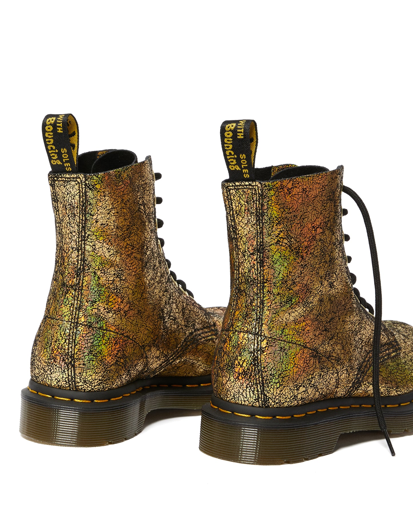 1460 PASCAL GOLD IRIDESCENT CRACKLE BOOT