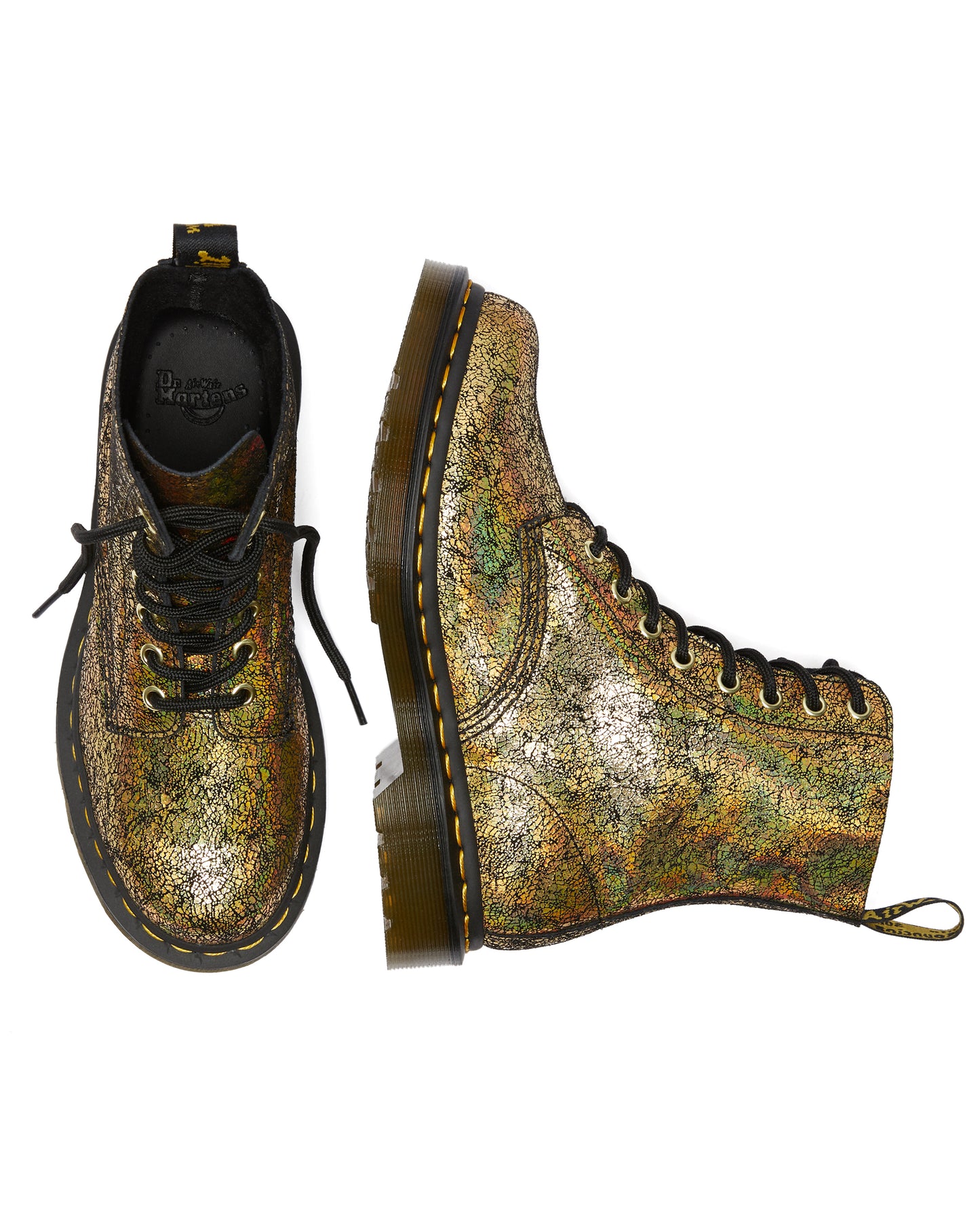 1460 PASCAL GOLD IRIDESCENT CRACKLE BOOT