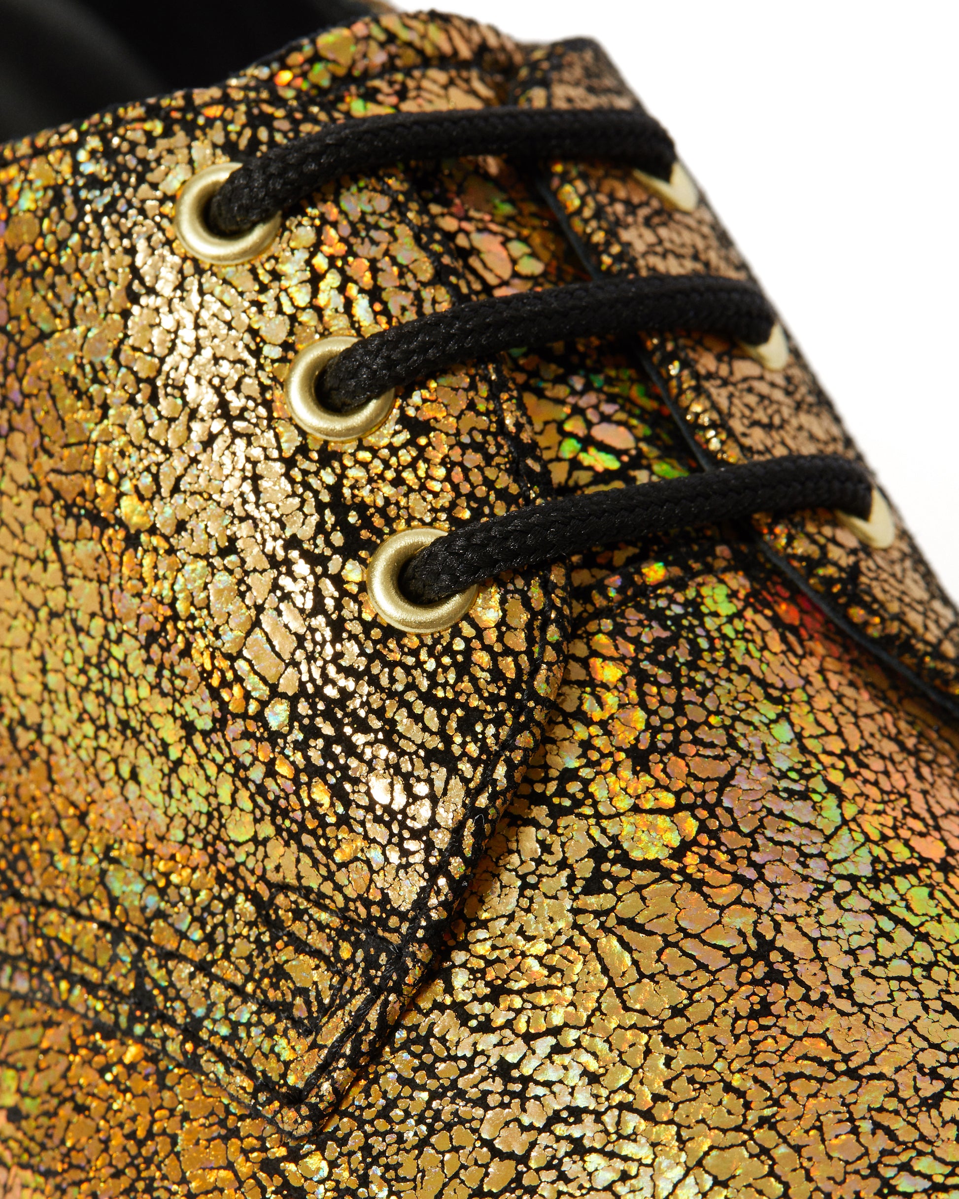 1461 GOLD IRIDESCENT CRACKLE OXFORD