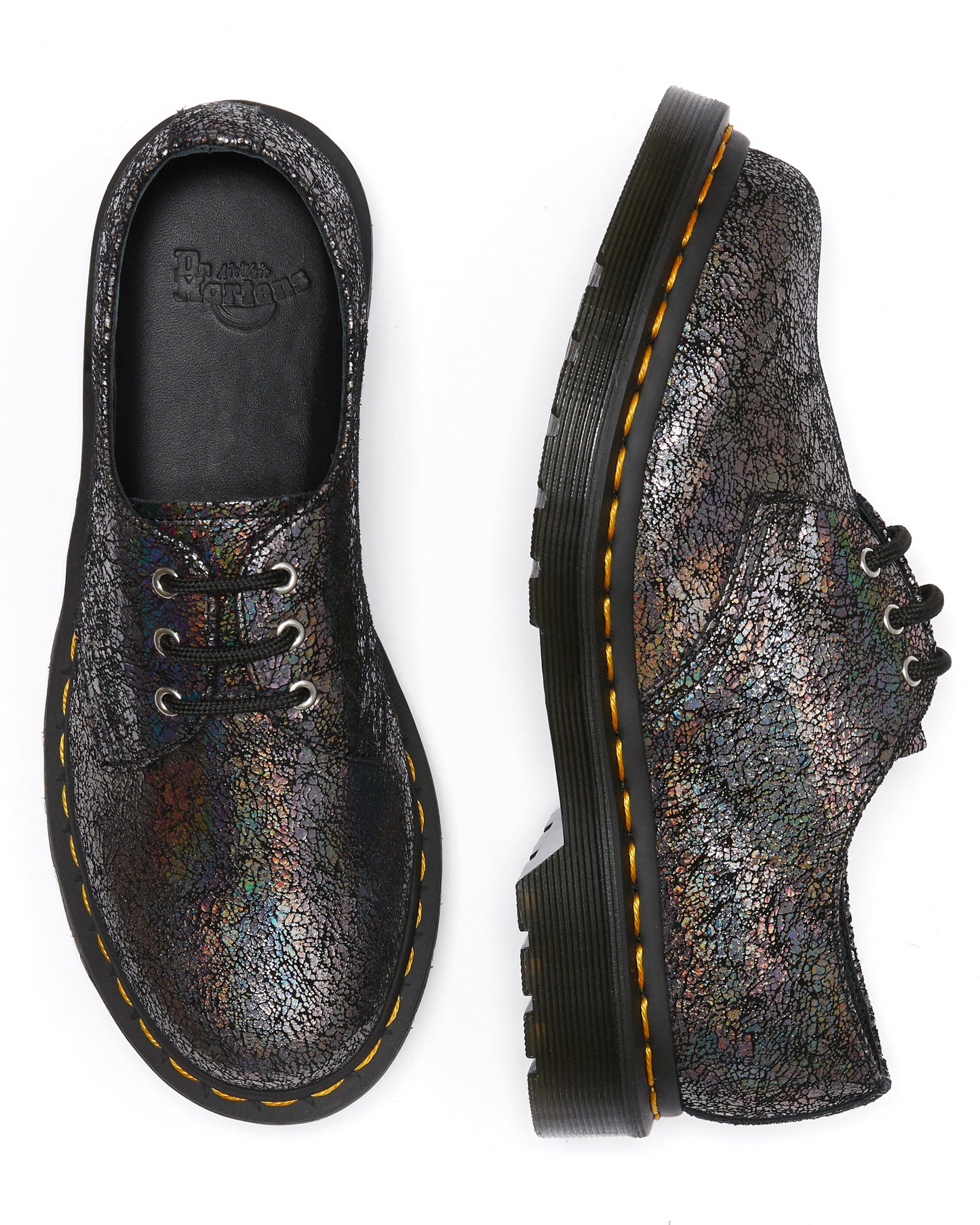 1461 GUNMETAL IRIDESCENT CRACKLE OXFORD