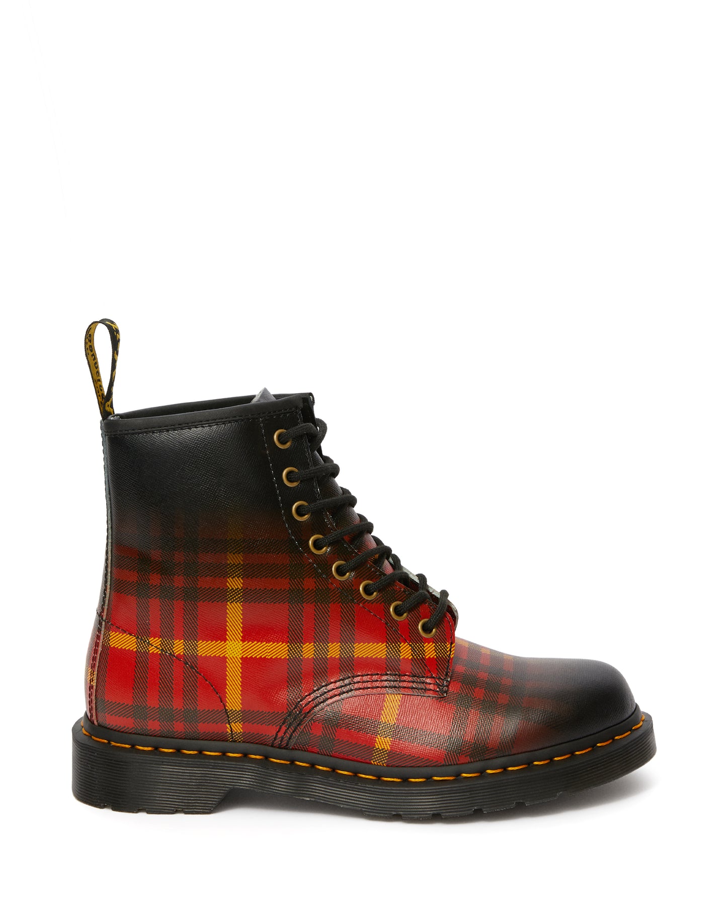 1460 MULTI+BLACK TARTAN BACKHAND STRAW GRAIN BOOT