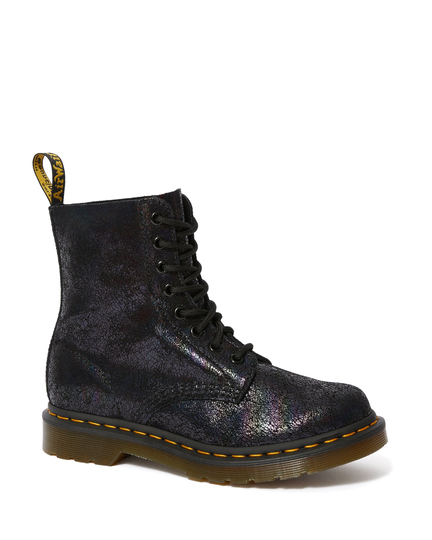 1460 PASCAL BLACK IRIDESCENT CRACKLE BOOT