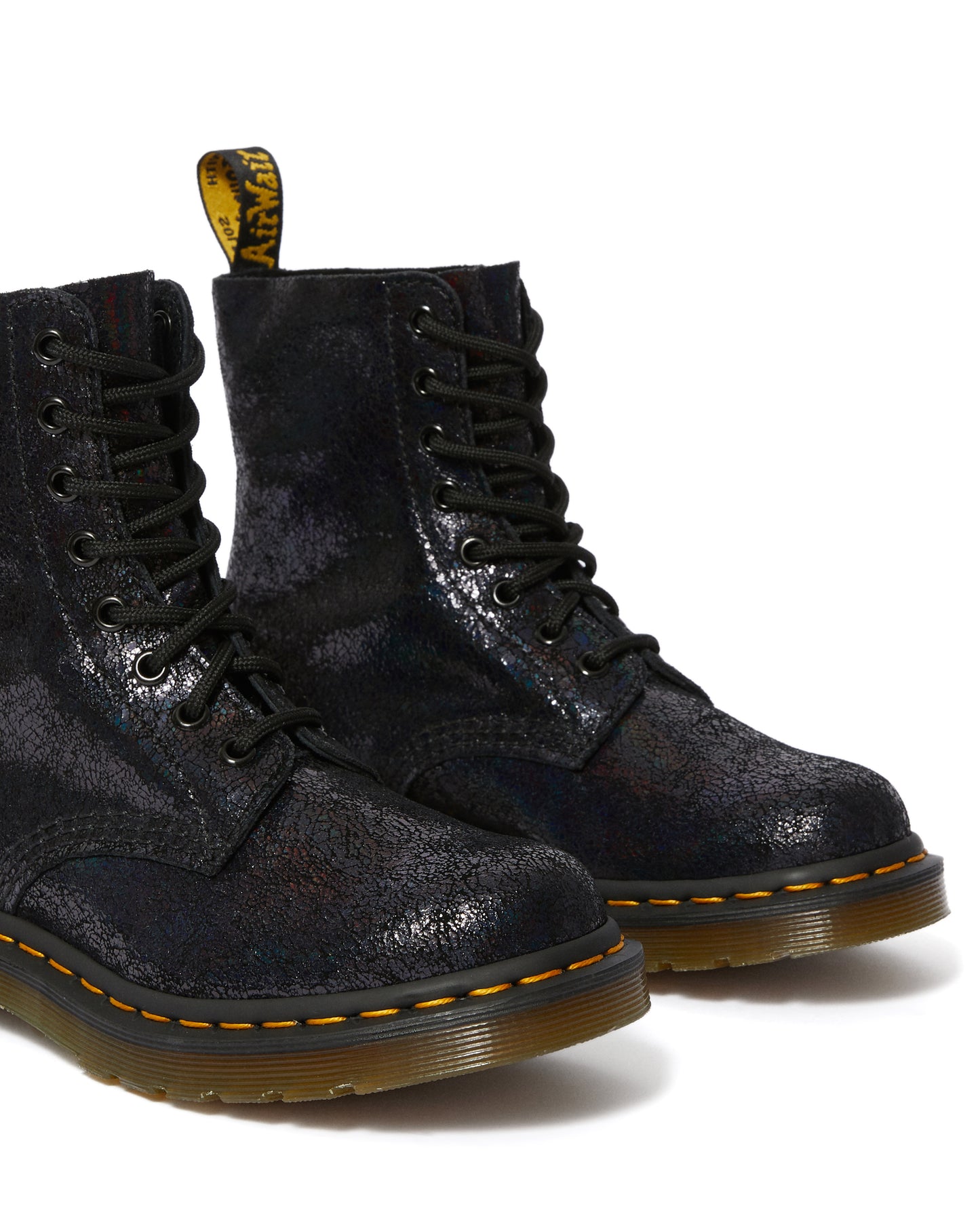 1460 PASCAL BLACK IRIDESCENT CRACKLE BOOT