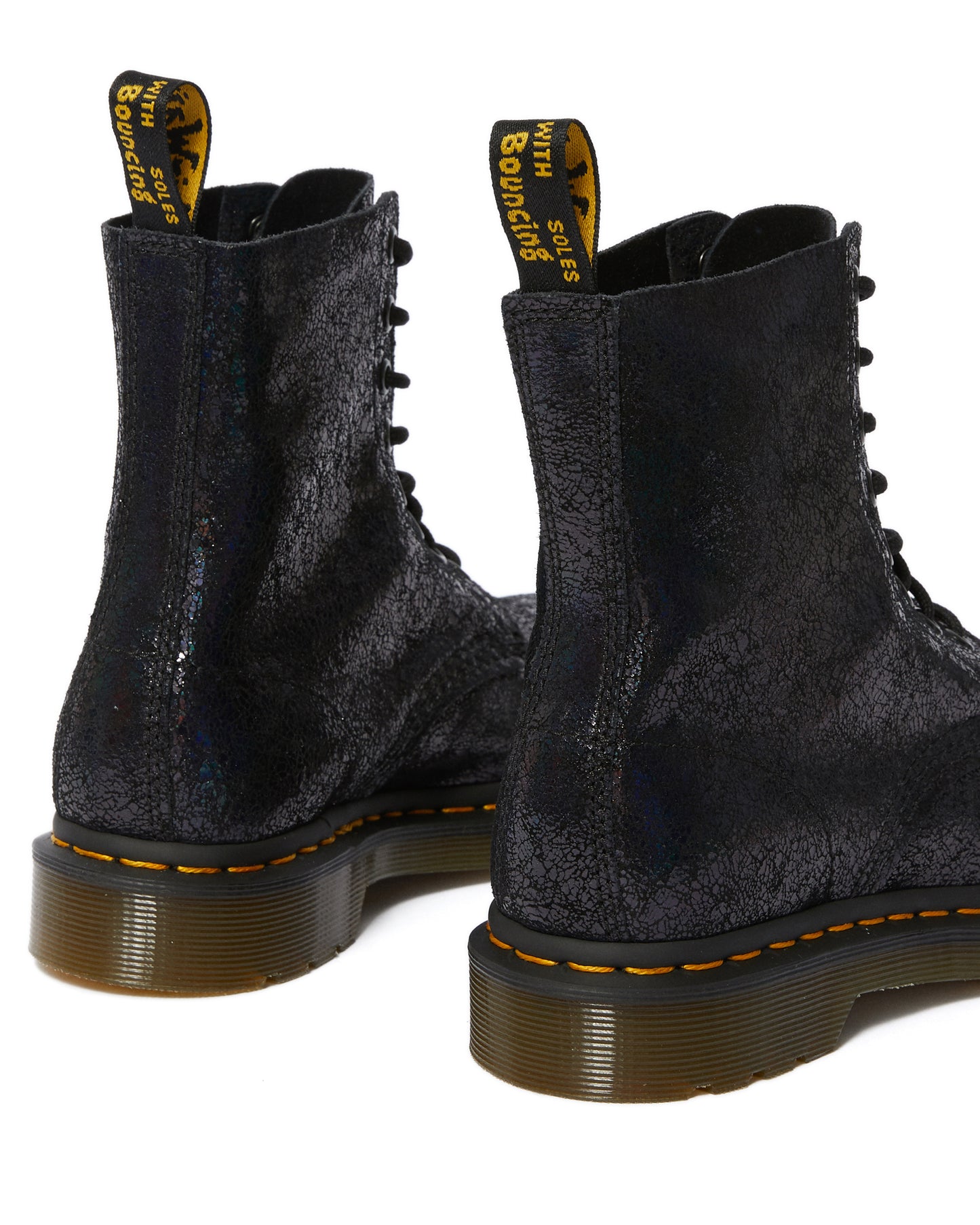 1460 PASCAL BLACK IRIDESCENT CRACKLE BOOT