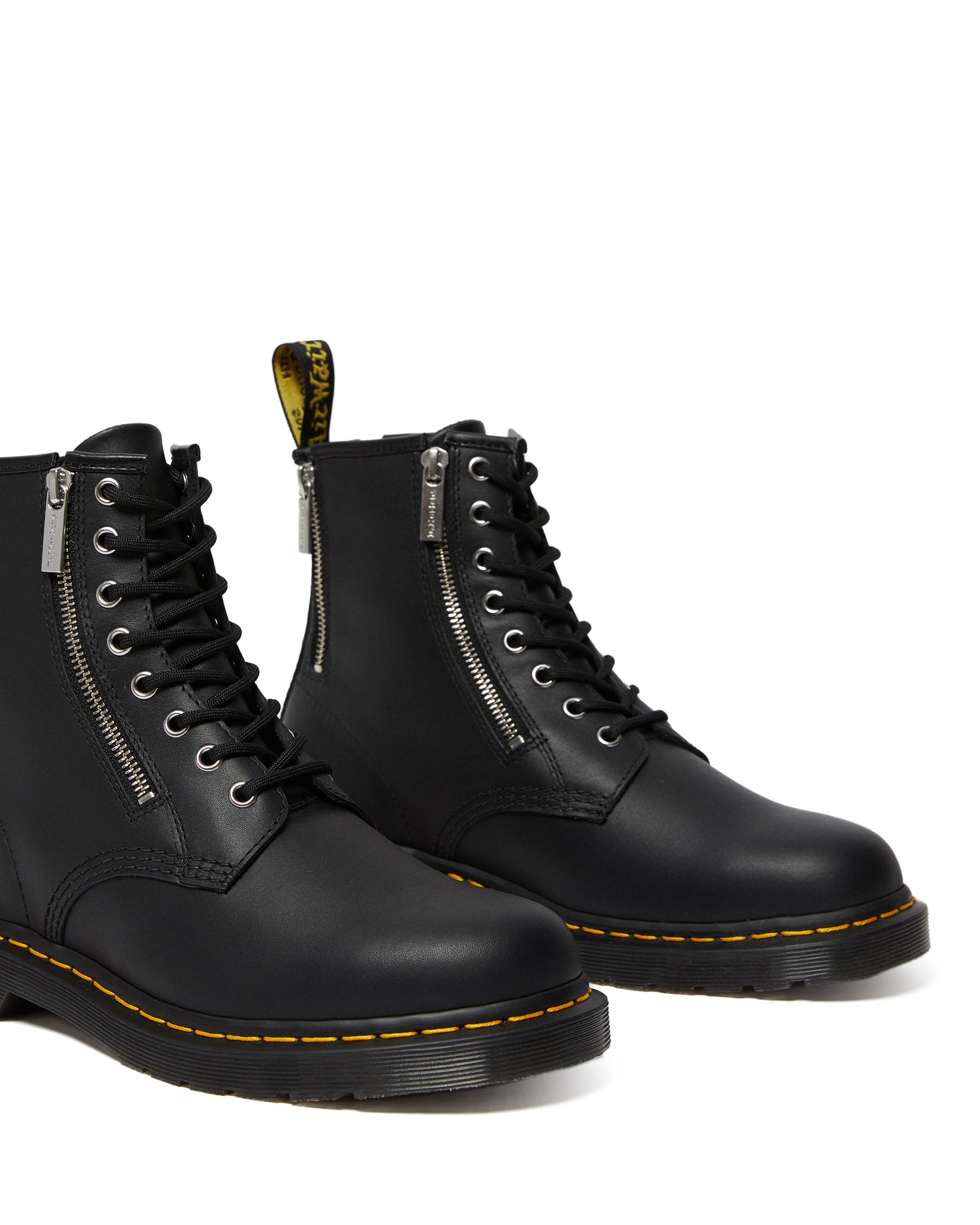 1460 Zip Black Nappa Boot M-13 - Main Image