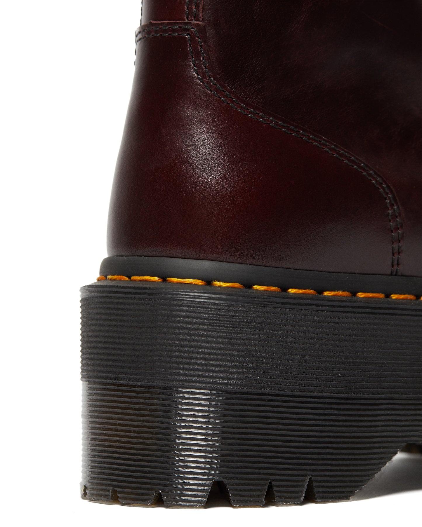 JADON MAX OXBLOOD LEATHER PLATFORM BOOTS