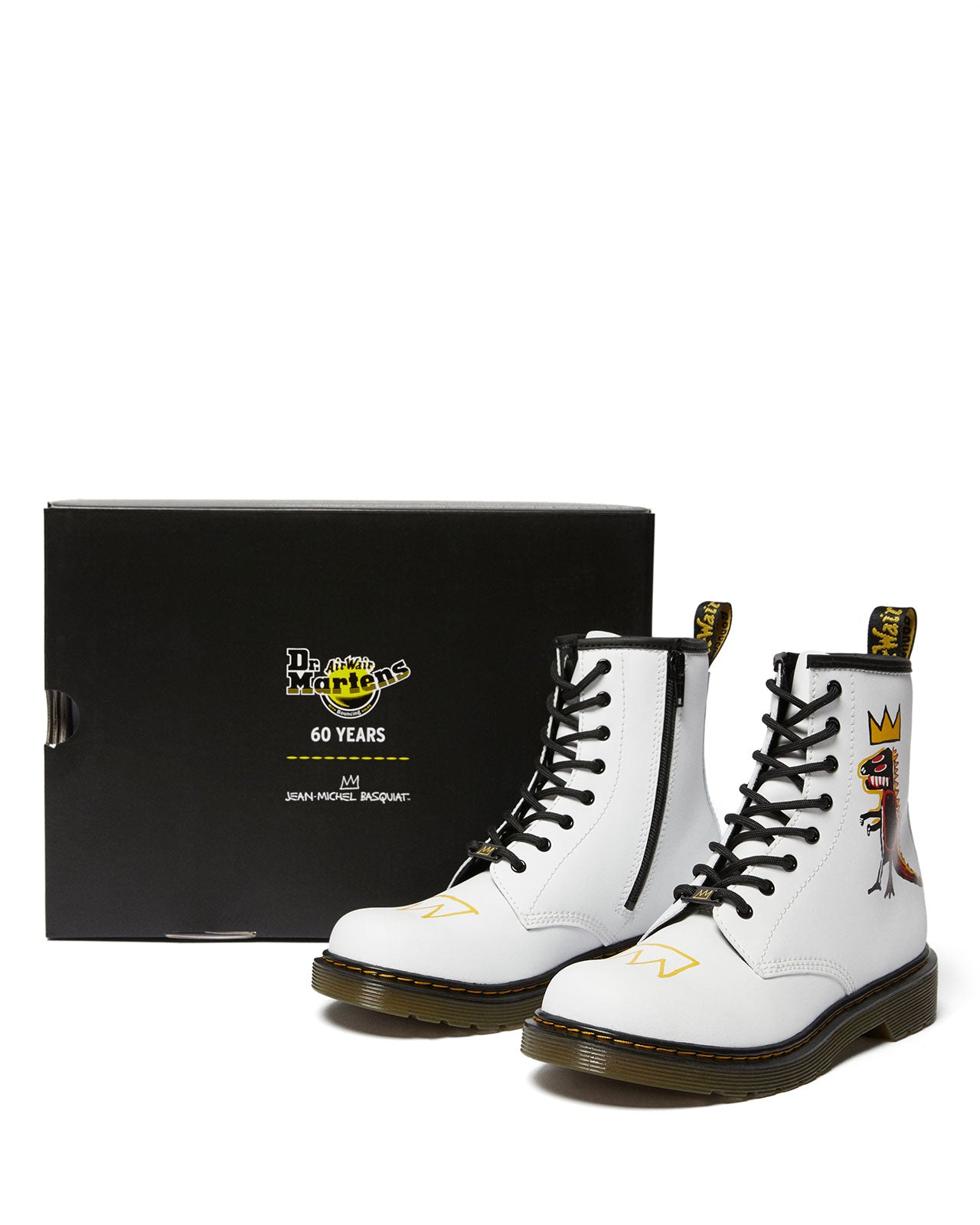 Dr. 2024 Martens 1460 BASQUIAT LEATHER LACE UP BOOTS​ Size 12