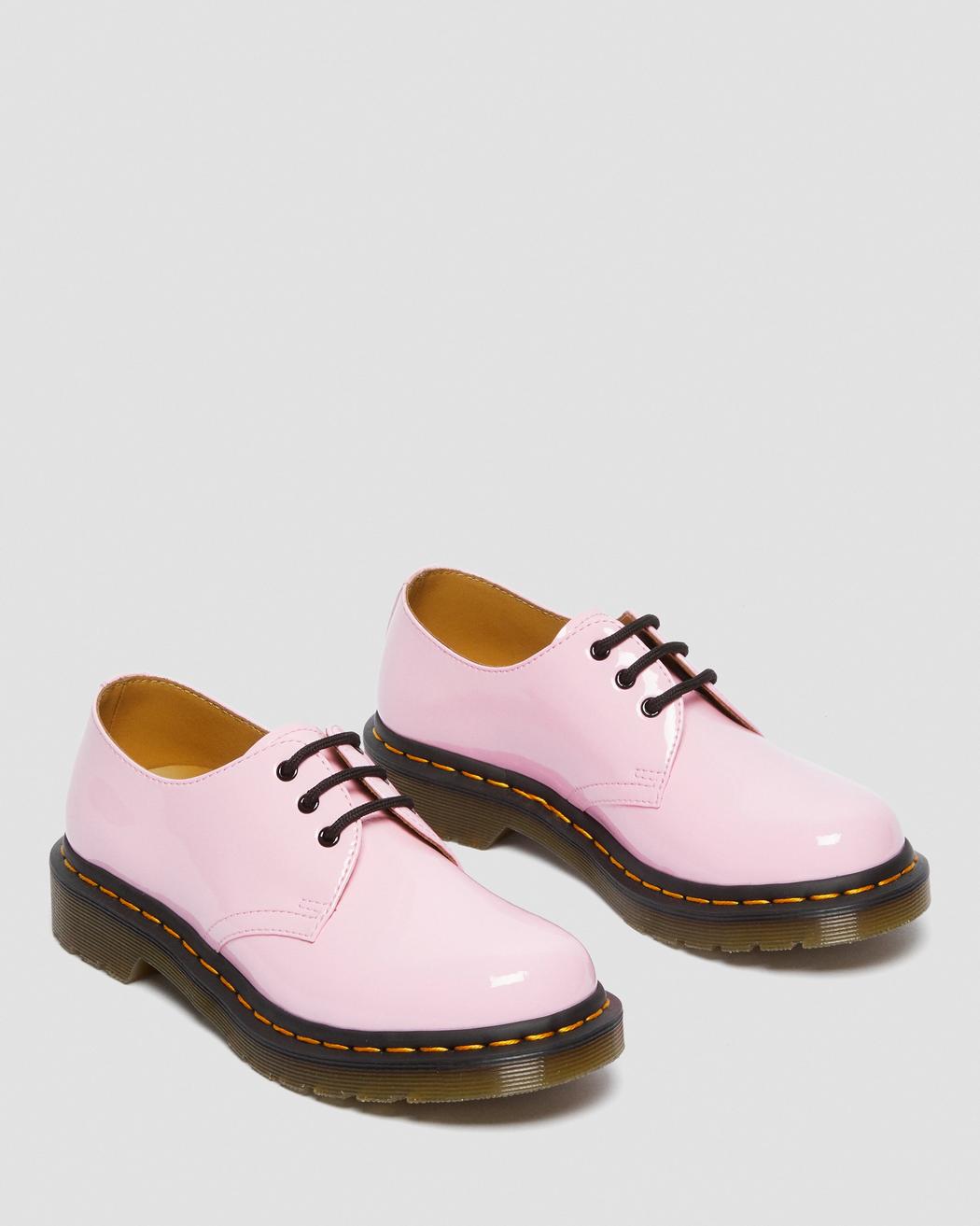 1461 Women's Patent Leather Oxford Shoes (pink)