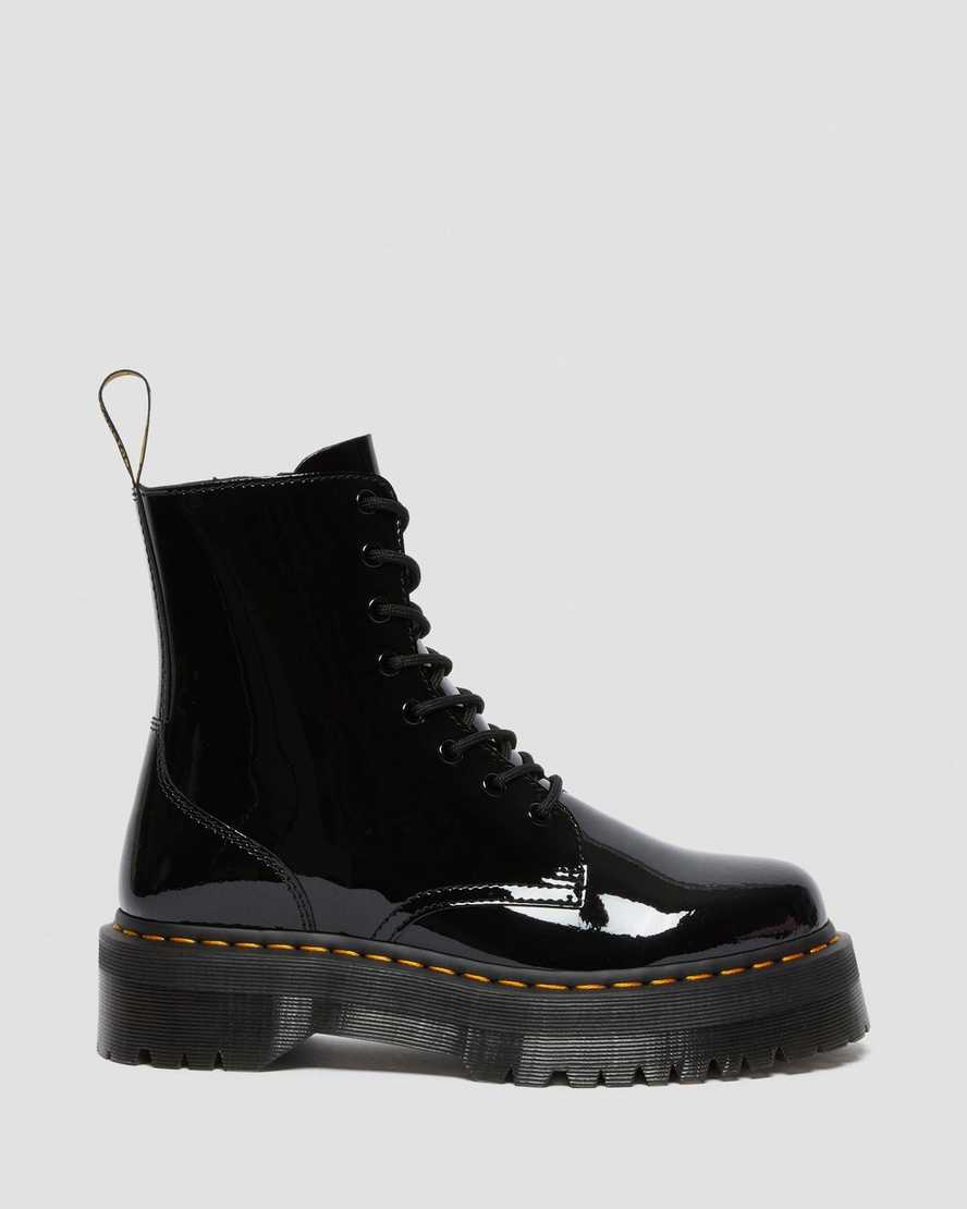 Patent dr marten style boots best sale