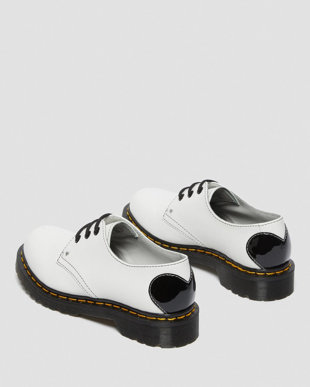 1461 HEARTS WHITE SMOOTH+PATENT OXFORD SHOE – Posers Hollywood