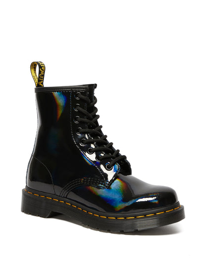 1460 Yellow Stitch Black Rainbow Patent Boots – Posers Hollywood