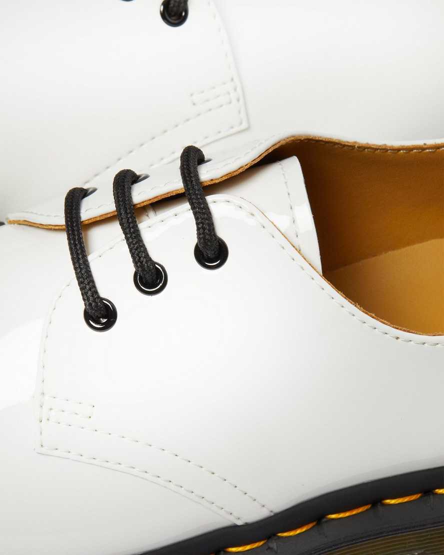 1461 WHITE PATENT LEATHER OXFORD SHOES