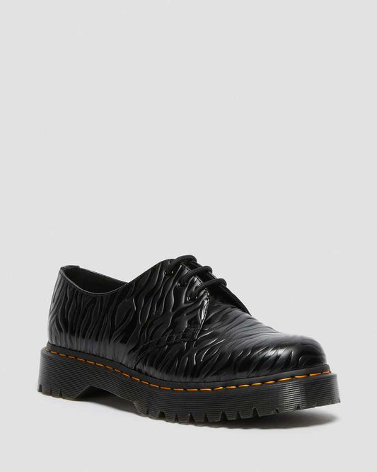 1461 BEX ZEBRA EMBOSS LEATHER OXFORD SHOES