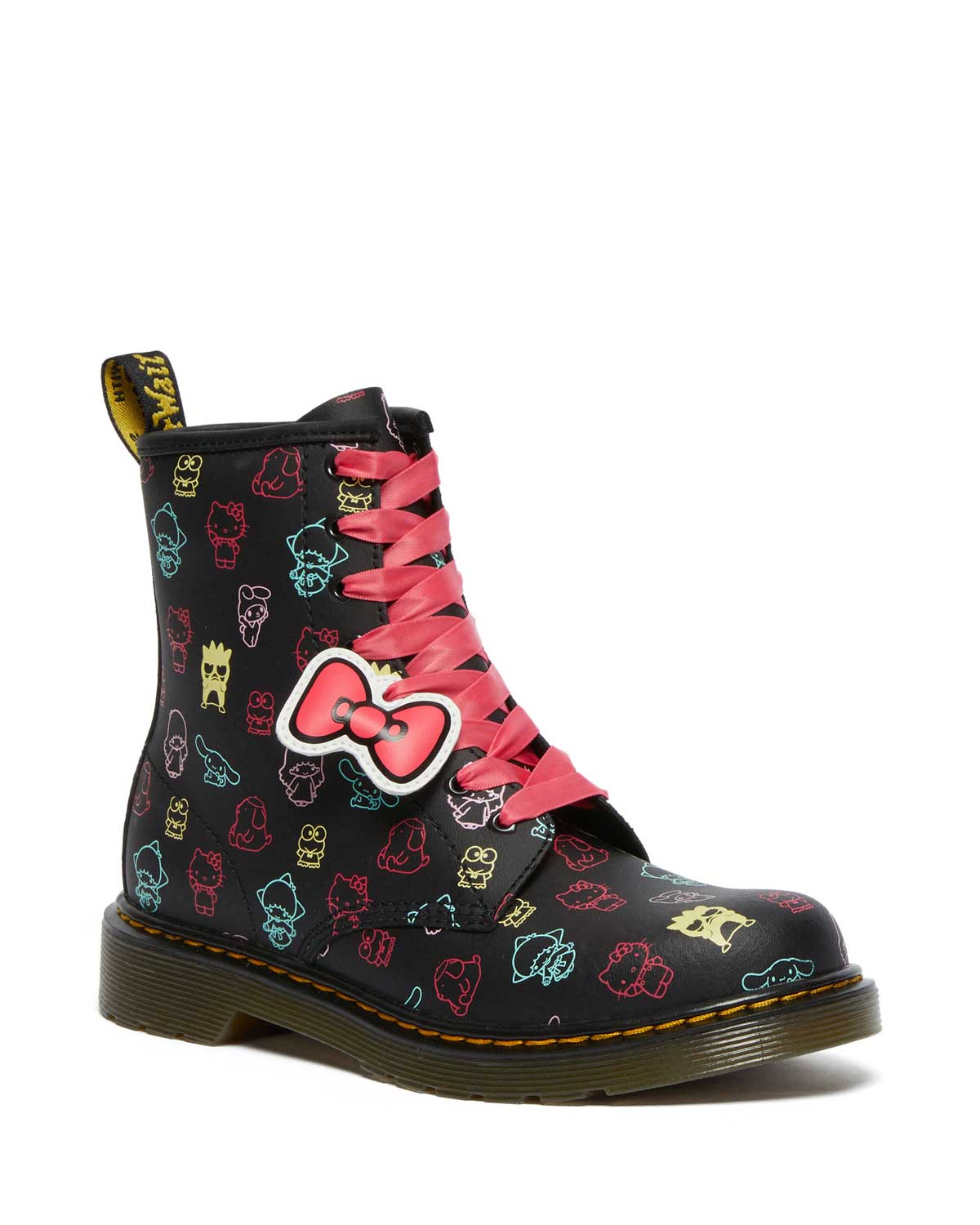 1460 HELLO KITTY & FRIENDS BLACK+MULTI HYDRO LEATHER BOOT