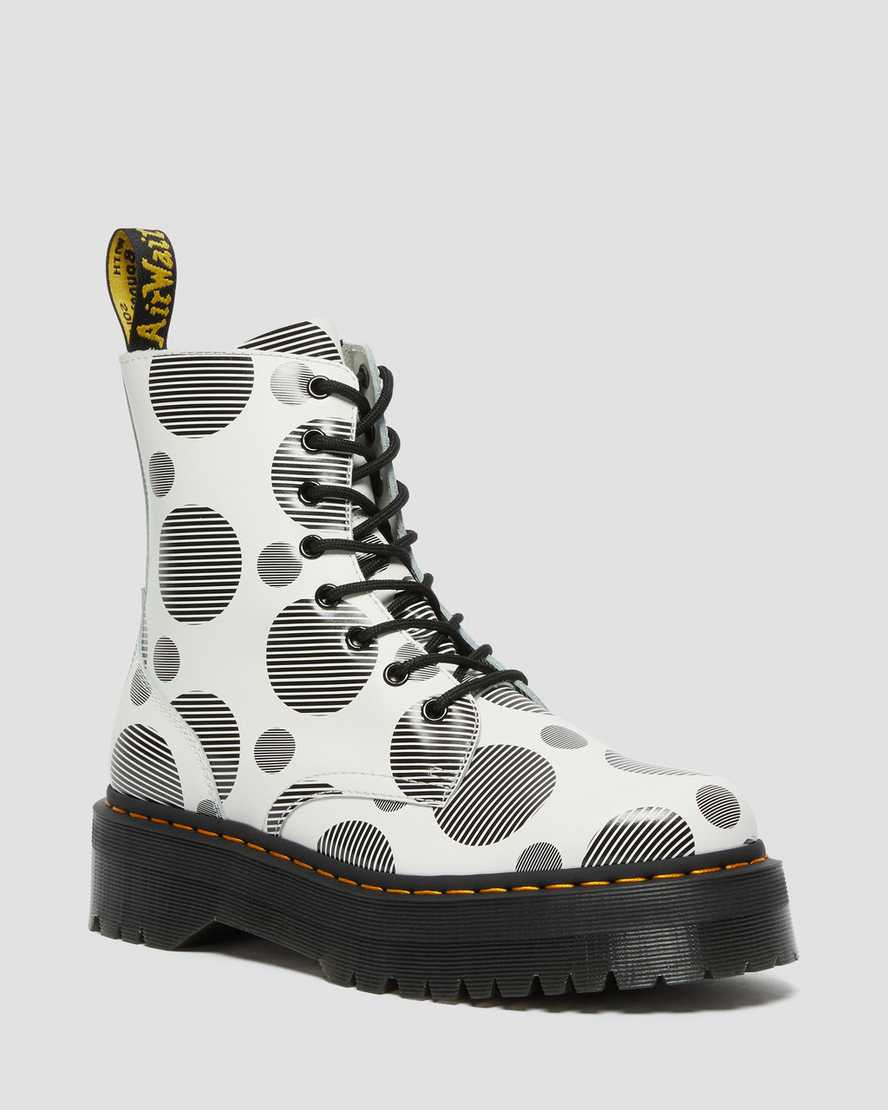 Dr. Martens Women s Jadon Platform Polka Dot Leather Boots