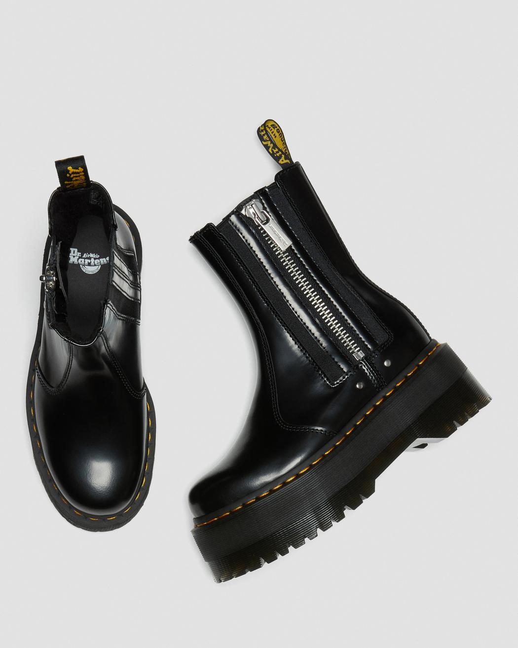 Dr. Martens Black 2976 Max Platform Chelsea Boots