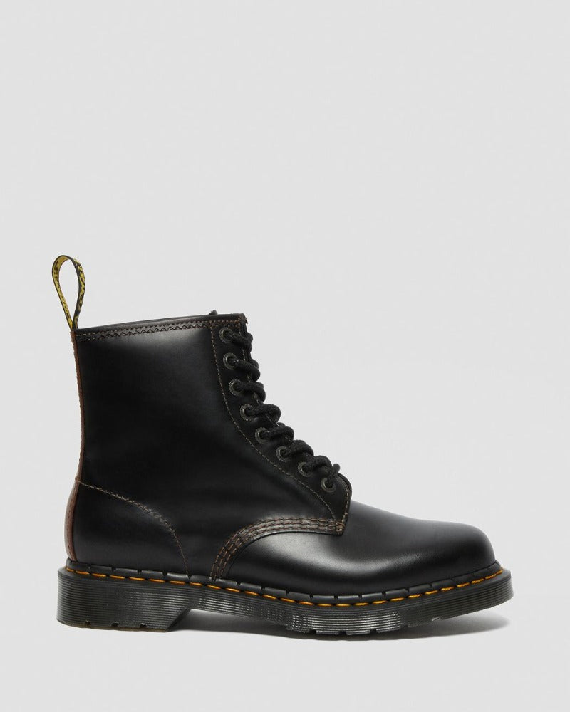 1460 BLACK+BROWN ABRUZZO WP LEATHER BOOTS