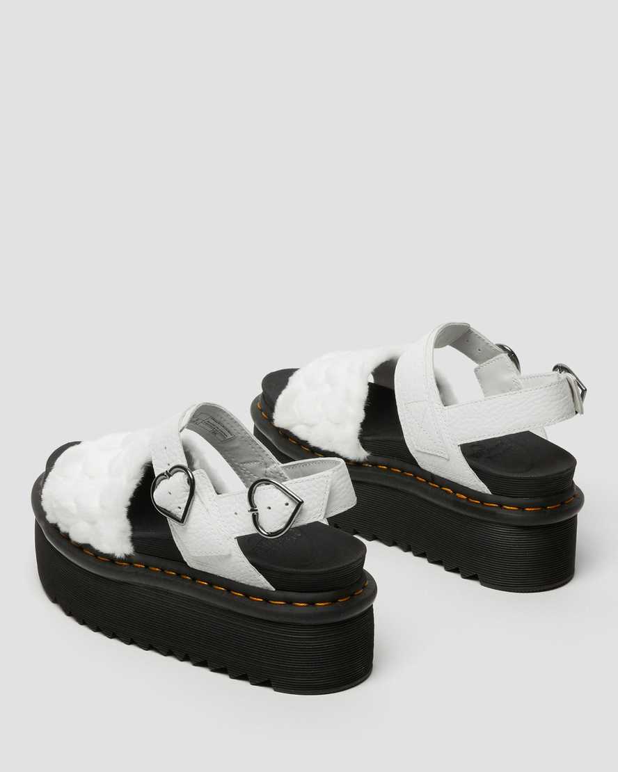 Faux fur platform on sale sandals