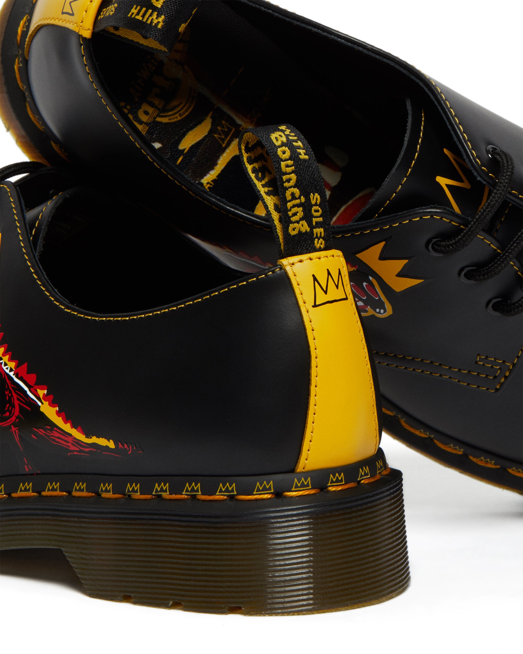 1461 BASQUIAT II BLACK+DMS YELLOW PEZ SMOOTH+SMOOTH LEATHER OXFORD