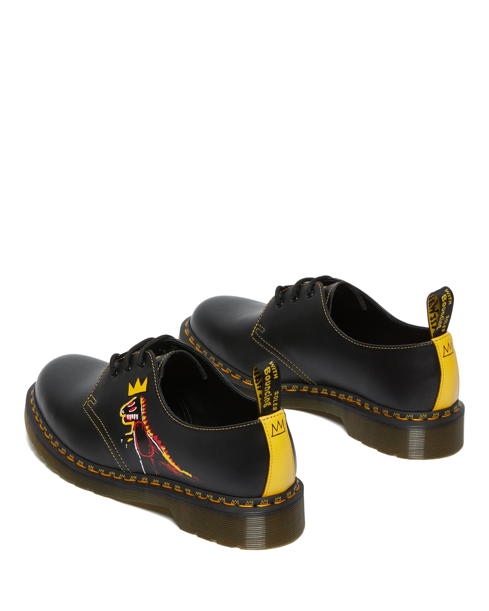 1461 BASQUIAT II BLACK+DMS YELLOW PEZ SMOOTH+SMOOTH LEATHER OXFORD