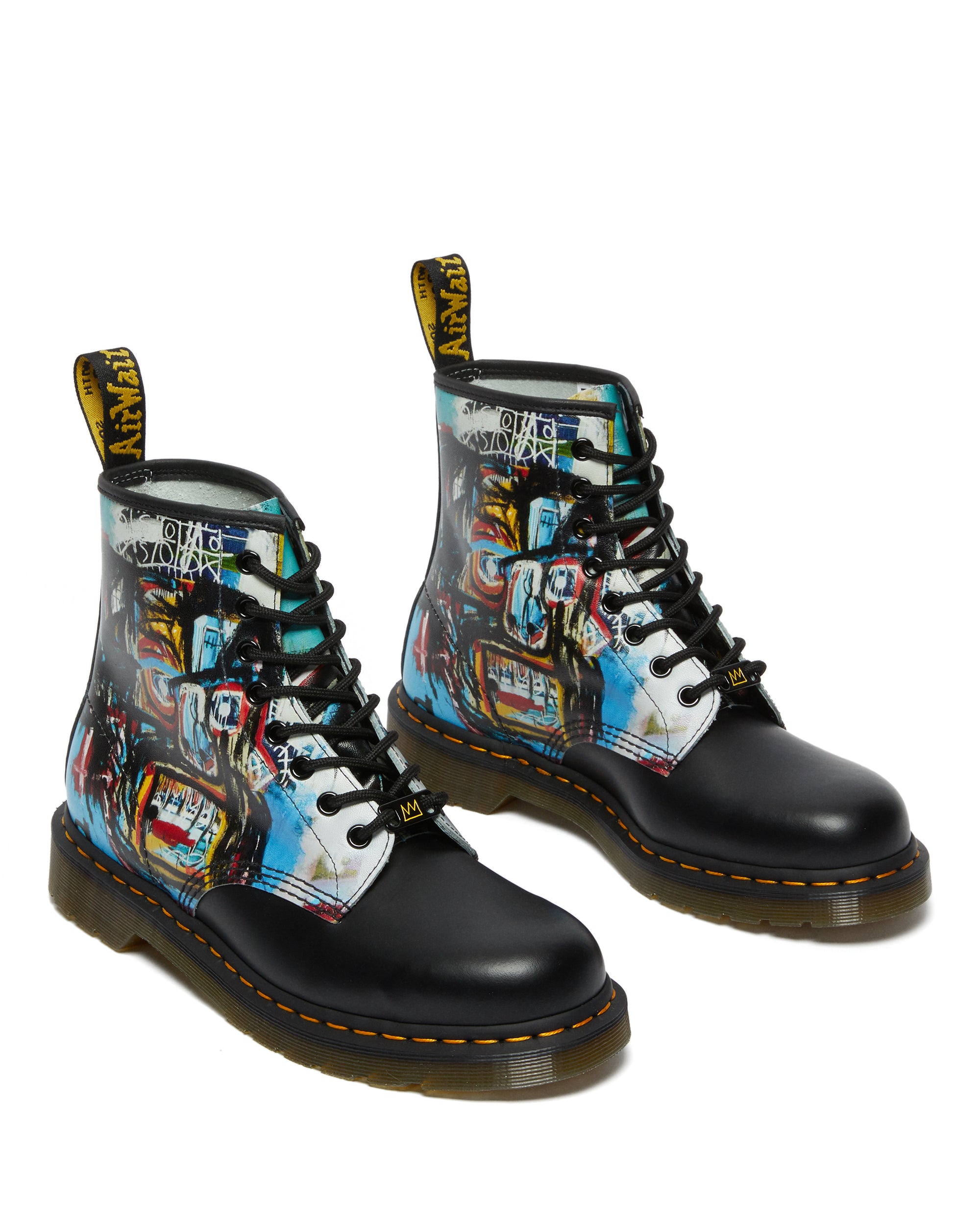 1460 Basquiat II Black+Multi Backhand+Smooth Leather Lace Up Boot