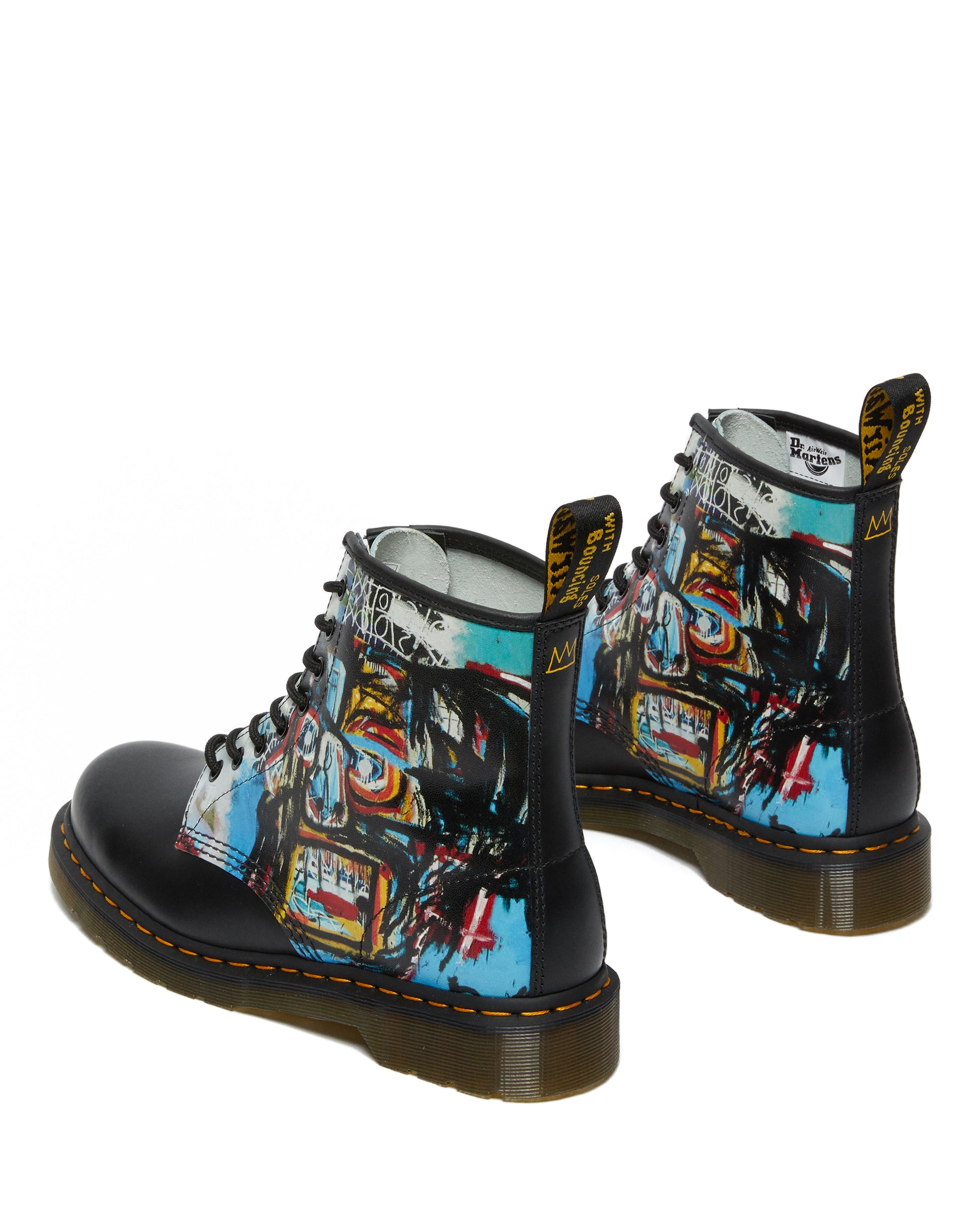 1460 Basquiat II Black+Multi Backhand+Smooth Leather Lace Up Boot â Posers Hollywood