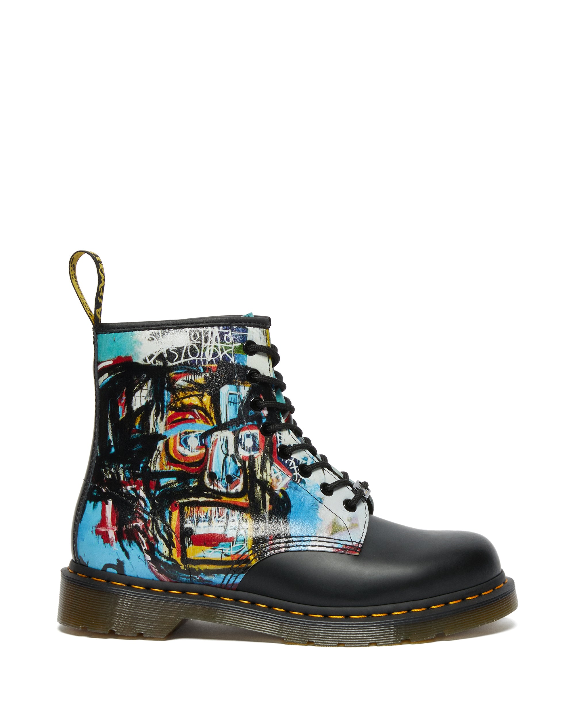 1460 Basquiat II Black+Multi Backhand+Smooth Leather Lace Up Boot