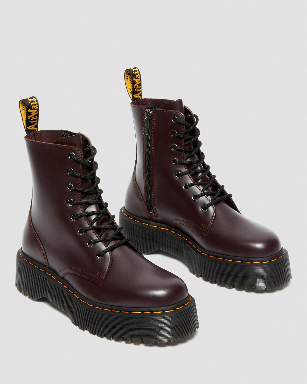 Jadon Burgundy Smooth Leather Boots