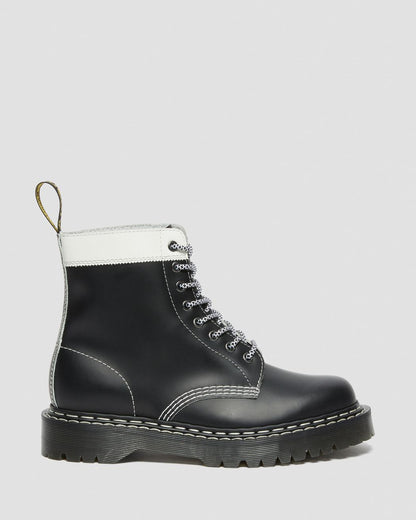 1460 PASCAL BEX LEATHER CONTRAST LACE UP BOOTS