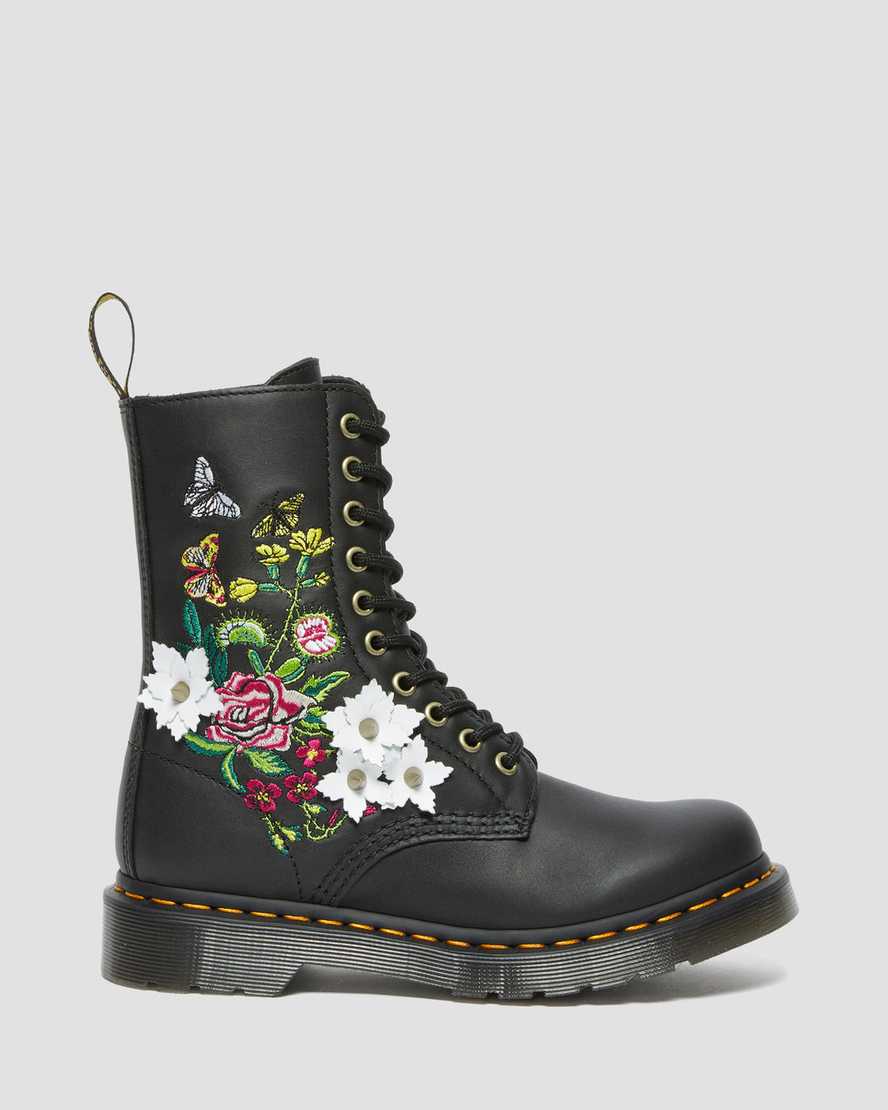 1490 BLOOM BLACK NAPPA LEATHER MID-CALF BOOT
