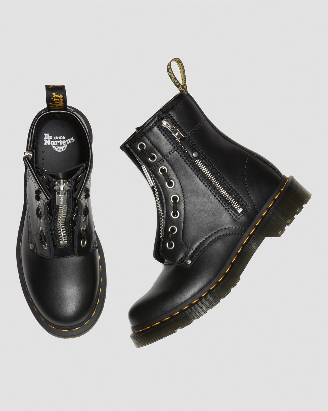 1460 TWIN ZIP BLACK WANAMA BOOT