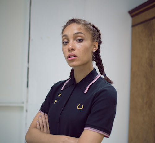 LADIES FRED PERRY x BELLA FREUD STAR EMBRIODERED PIQUE SHIRT