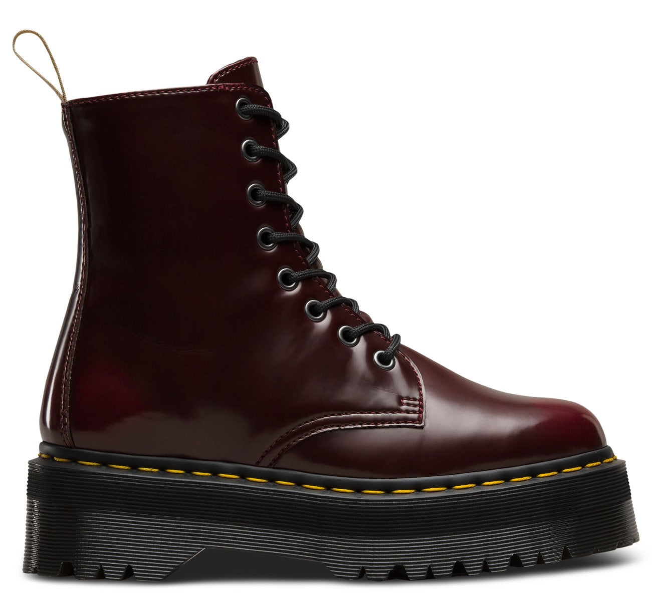 V JADON II CHERRY RED OXFORD RUB OFF PLATFORM BOOT