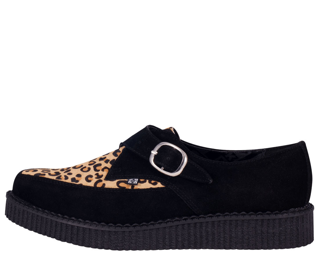 T.U.K SMOOTH CAT BUCKLE POINTED CREEPER