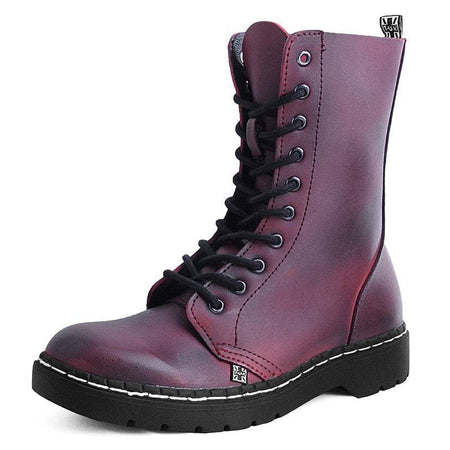 Parish Combat Boots Mens US Size 9.5 Burgundy Black Synthetic Waterproof Lace Up Parish Nation Shoes for Men on Sale up to 90% Off: Poshmark main image 3