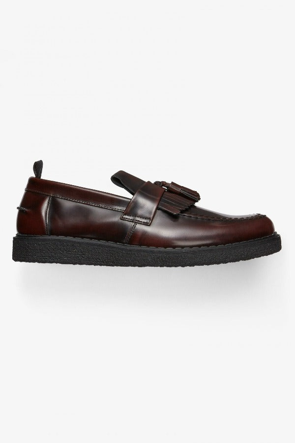 Fred Perry X George Cox Tassel Loafer Oxblood |