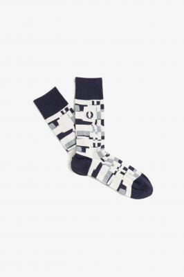 Fred Perry Abstract Print Sock